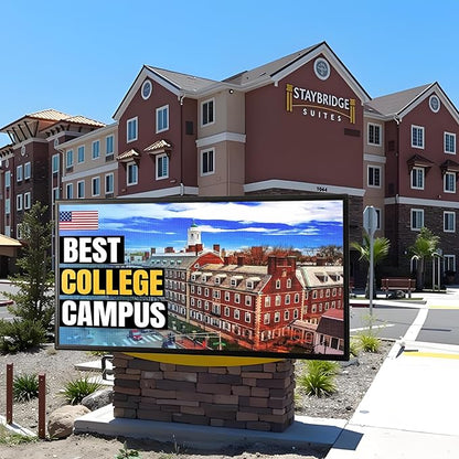 P5 Outdoor LED Sign 65"×34" – Full Color Scrolling Display Board with WiFi/USB Control, 320×160 High Resolution, IP65 Waterproof for Storefront Advertising