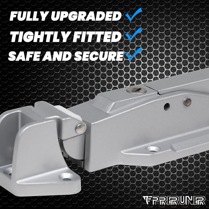 Walk in Cooler Door Handle, Walk in Cooler Door Closer Complete Latch Kit, Freezer Door Handle, Offset -1/8 in to 1/4 in(Flush) and 5.9" Solid Metal Interior Release Handle (Foggy White)