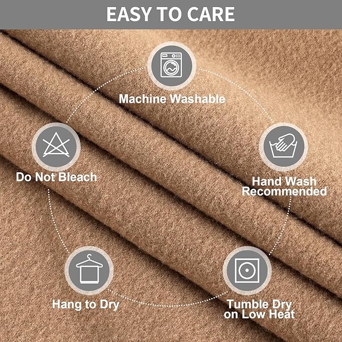 Easy-Going 100% Waterproof Recliner Cover, Stretch Couch Covers for Reclining Couches, Extra Large Sectional Sofa Slipcover, L-Shape Furniture Protector for Kids & Pets, 5 Seater, Camel