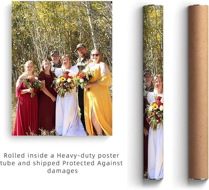 YXIMOX Custom 22" x28" Art Print on Premium Canvas, Personalized with Your Image or Design, Large Wall Decor for Living Room, Office, Bedroom, Custom Canvas Artwork(22"x28",Unframe)