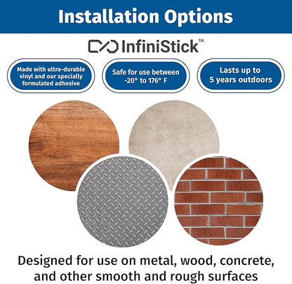Brimar - 10" x 14" - Bilingual Notice Employees Only Sign - 3.5 Mil InfiniStick™ Vinyl Label - High Visibility - Easy Installation