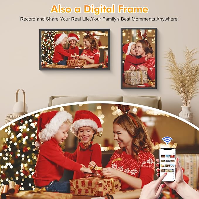 Smart Digital Picture Frame Calendar-for-Family-Planner - Nethgrow 24" Touchscreen Interactive Display Electronic Calendar for Family to Do List, Auto-Sync Google iCloud Outlook, Wall Mountable