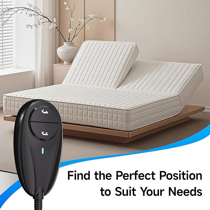 Okin 2 Button Adjustable Bed Remote 5 Pin Wired Adjustable Bed Remote Control Replacement Parts, HS.12.02.01