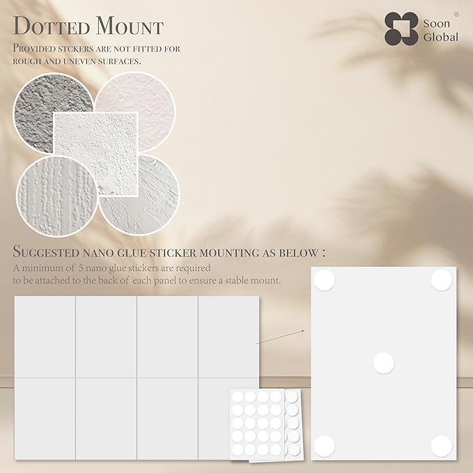 8-Pack Acoustic Panels, Soundproof Wall Panels, 48 X 32 Inches Sound Absorbing Panels, Decorative Acoustical Wall Panels, Acoustic Treatment for Recording Studio, Opulence