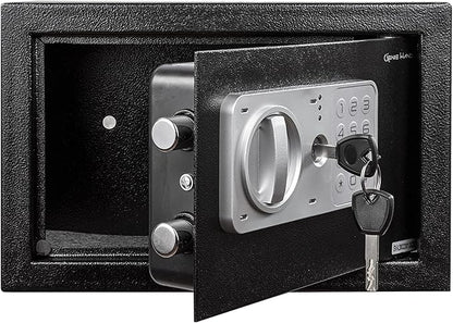 Genie Hand – Time Delay Safe, Anti Robbery Safe Box, Timed Controlled Opening – B-Class Lock – Anti Bounce Technology (Medium – Depository)