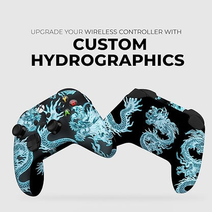 DreamController Neon Dragonns Custom X-box Controller Wireless compatible with X-box One/Series X/S Proudly Customized in USA with Permanent HYDRO-DIP Printing (NOT JUST A SKIN).