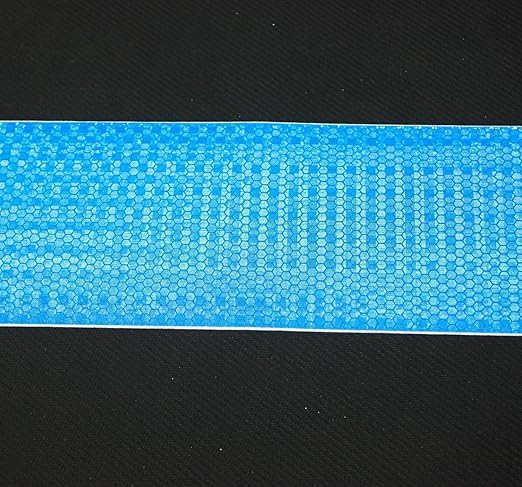 Blue Reflective Tape 3 inch Wide, Outdoor Waterproof High Visibility Warning Industrial Marking Tape, Safety Stickers (68 feet,3 Rolls)