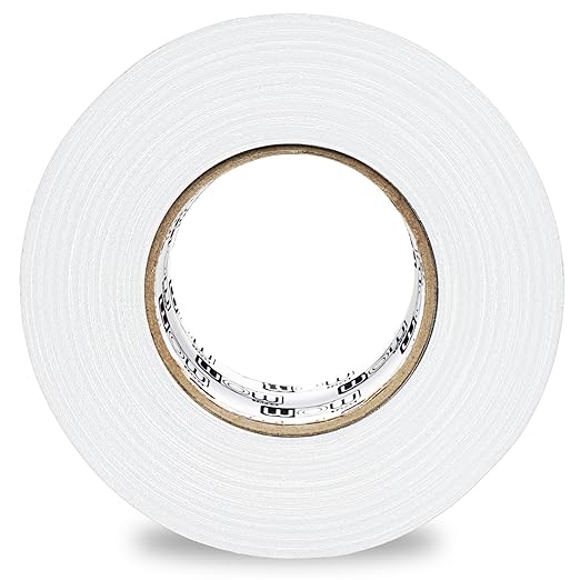Wow Gaffers Tape 2 Inch White - 50 Yards (Case of 24), Residue Free, Non-Reflective & Heavy-Duty - Professional Grade Gaff Tape - Ideal for Photography Backdrop, Cables, Cords & Floor Taping