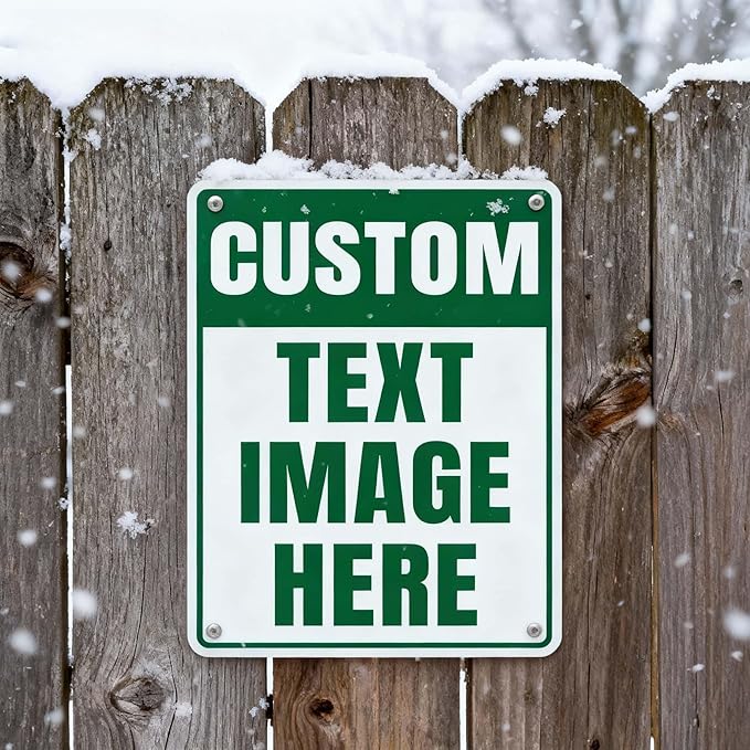 Custom Signs Outdoor, Personalized Metal Signs for Business, 20x15 Inches, Rust Free .040 Aluminum, Fade Resistant, Reflective Option