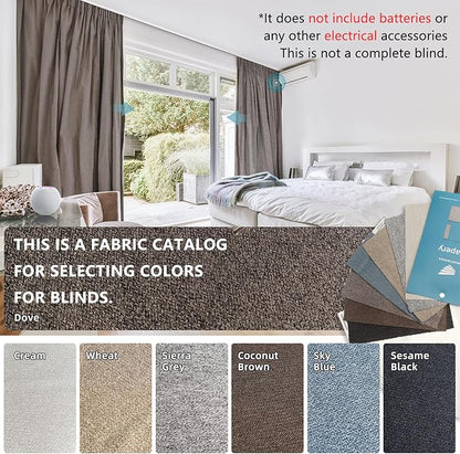 SmartWings Drapery Fabric Samples, for Custom Curtain Fabric Selection, Various Styles for Indoor Room, Multi Color