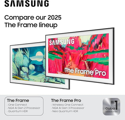 Samsung 65-Inch Class The Frame LS03F 4K QLED Smart TV (2025 Model) Slim Fit Wall Mount, Modern Frame Design, NQ4 AI Gen2 Processor, Art Mode, Artful Picture Quality, Samsung Vision AI, Alexa Built-in