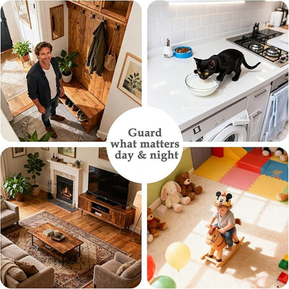 Smoke Detector Hidden Camera Wireless Spy Nanny Cam 1080P FHD WiFi Cameras with Real-Time View Motion Detection Night Vision for Home Indoor Security No Audio