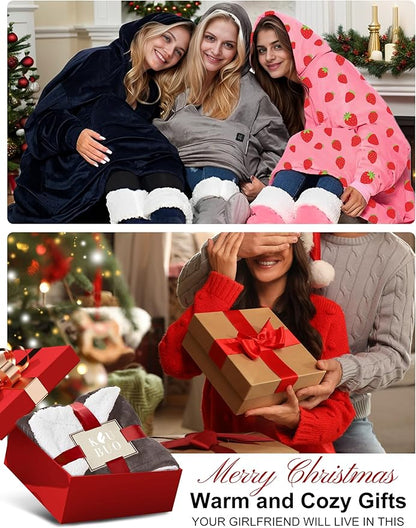 KFUBUO Heated Electric Wearable Blanket Throw Battery Operated Portable USB Cordless Outdoor Hoodie Sweatshirt
