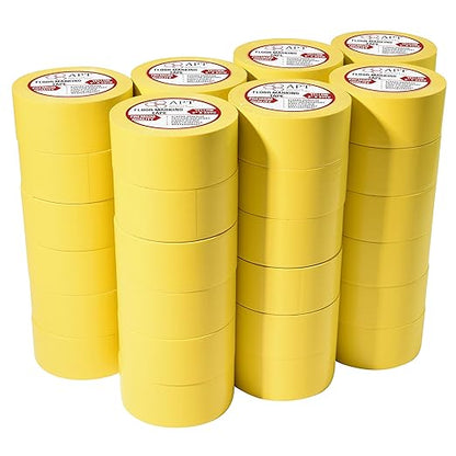 APT, Multi Color Marking Tape, Premium Safety Marking and Dance Floor Splicing Tape, 6 mil Thick (Yellow, 42 Roll)