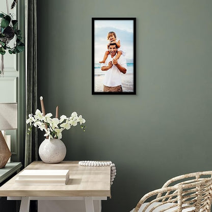 Americanflat 12x22 Picture Frame with Polished Plexiglass - Signature Collection - Gallery-Style Frames Made of Engineered Wood - Photo Frame for Wall Display - Black