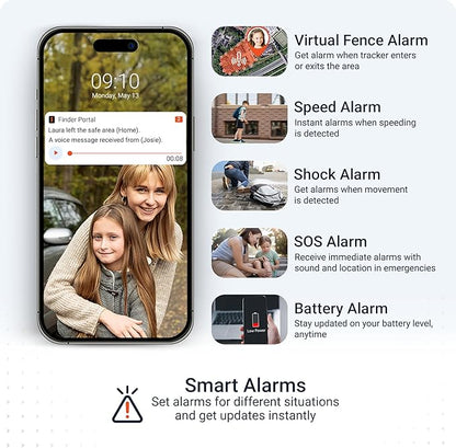 PAJ Allround Finder 4G - Real-Time GPS Tracking for Cars, Motorcycles, Kids & Seniors - SOS Button, Voice Messages & Up to 40-Day Battery for Safety & Security