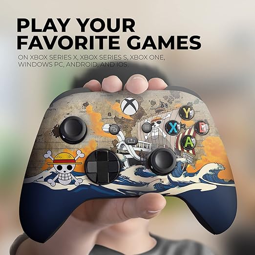 One Peice Custom X-box Controller Wireless compatible with X-box One/X-box Series X/S by DreamController | Proudly Customized in USA with Permanent HYDRO-DIP Printing(NOT JUST A SKIN) (MODDED)