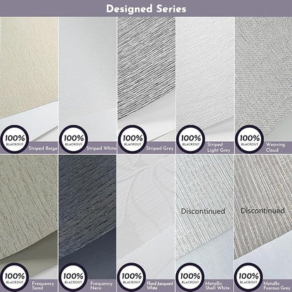Graywind Roller Shades 100% Blackout Window Shades Fabric Sample