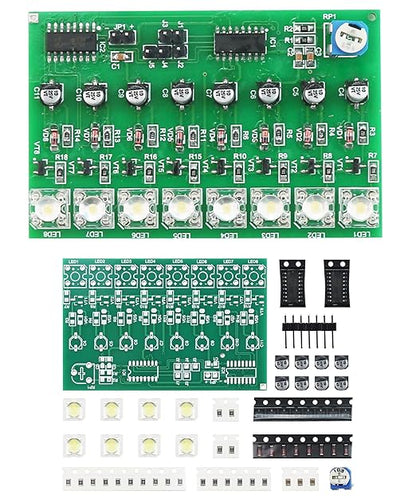 SMD Soldering Practice Kit DIY Adjustable Flash LED White Flash LED Plug-in Circuit Kit SMT Electronics Projects Learn How to Solder(03BD05)