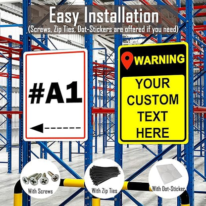Custom Sign Outdoor Metal, Personalized Metal Sign for Parking, Gate, Delivery, Garage, Weatherproof Customized Signs for Outside, Make Your Own Signs Custom(14x10 Inches)