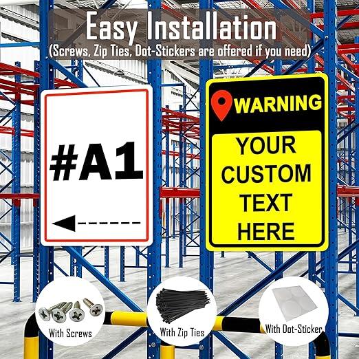 Custom Sign Outdoor Metal, Personalized Metal Sign for Parking, Gate, Delivery, Garage, Weatherproof Customized Signs for Outside, Make Your Own Signs Custom(10x7 Inches)