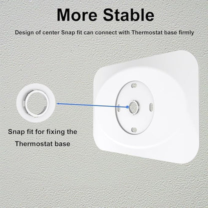 Nest Thermostat Wall Plate Cover Compatible with Google Nest Learning Thermostat (4th Gen), Practical Nest Thermostat Trim Kit, Nest Learning Thermostat 4 Accessory, Snap fit Design, White