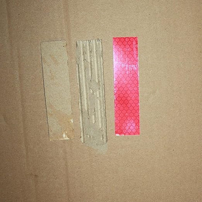 Non Fading Red Reflective Stickers 1 inch X 4 inch, Outdoor Waterproof High Visibility Warning Safety Adhesive Reflector Tape (20 Pcs)