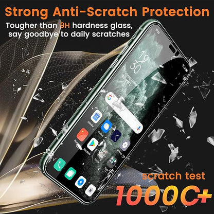 3+3 Pack Privacy Screen Protector for iPhone 11 Pro Max 6.5-Inch with 3 Pack Camera Lens Protector, Anti Spy Tempered Glass Film 9H Hardness Bubble Free Case Friendly