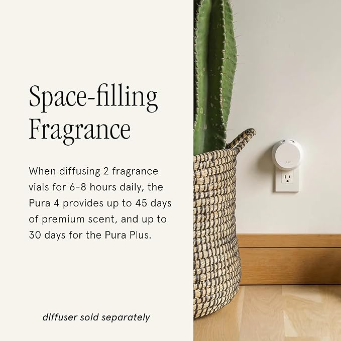 Pura & Tommy Bahama Home Scent Refill - Smart Home Air Diffuser - Up to 120-Hours of Premium Fragrance per Refill - Household Essential - Diffuser Fragrance - 2 Pack, Pomegranate Lime
