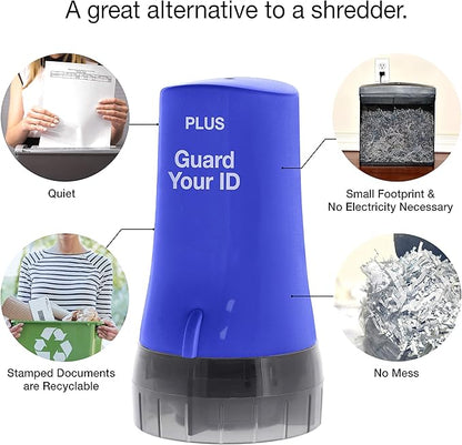 Guard Your ID Confidential Security Roller Set Advanced 2.0 for Identity Theft Protection Redacting (Regular 3-Pack, Blue)