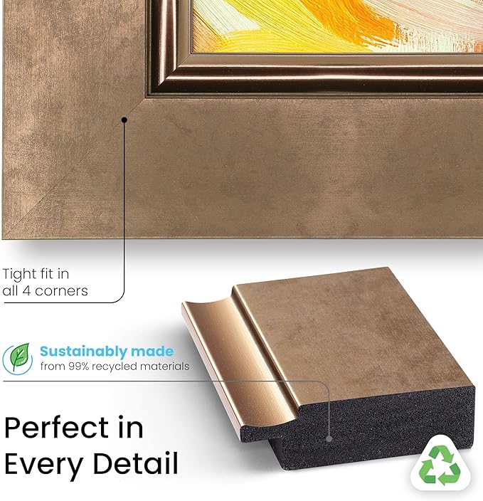 Contemporary Bronze 55" Premiere Deco TV Frame - Compatible ONLY with Samsung The Frame TVs (Fits 2021-2025, LS03A, LS03B, LS03C, LS03D, LS03FA)