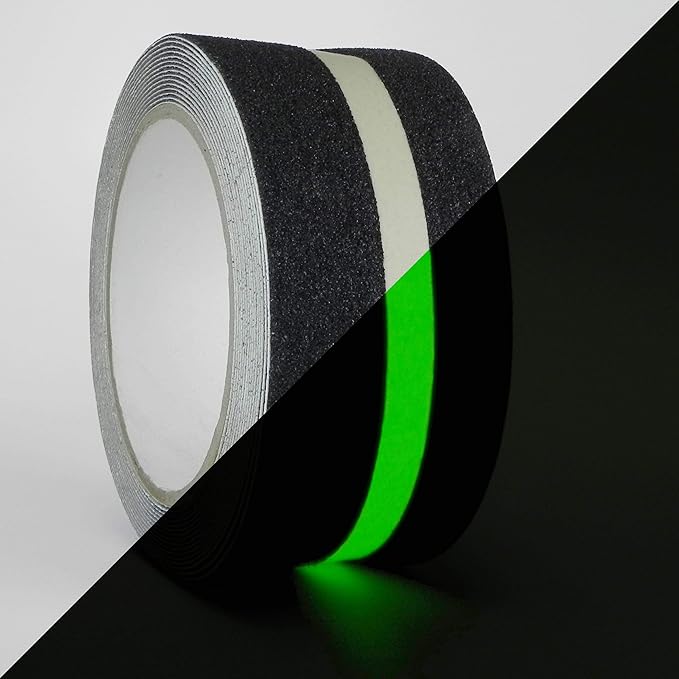 WOD AST20LS Anti Slip Grip Tape Glow in the Dark for Safety Ilumination Track - 2 inch x 60 ft. Improves & Prevents Risk of Slippage on Stairs or Other Slipery Surfaces Indoor/Outdoor Traction