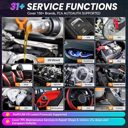 Autel Scanner MaxiPro MP808Z-TS+MV108S with 2 Year Updates: Upgrade Version of MK900BT & MP808BT Bidirectional Scan Tool, ECU Coding Same As MP900BT/MP900-TS, Full System Diagnostic Tool