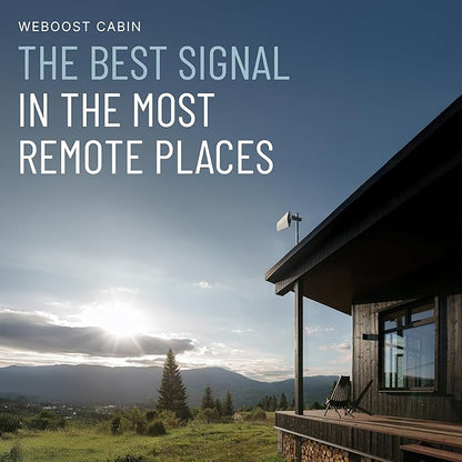 weBoost Cabin – Cell Phone Signal Booster | Boosts 4G LTE & 5G | Supports All U.S. Carriers – Verizon, AT&T, T-Mobile & More | Made in The U.S. | FCC Approved