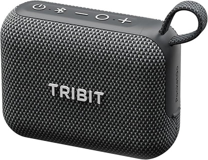 Tribit PocketGo Portable Bluetooth Speaker, 20H Playtime, IP68 Waterproof/Dustproof, Wireless, BT6.0, Shower, Powerful Sound, Custom EQ, TWS, Support TF Card, Floatable, Type-C, Travel/Outdoors/Home