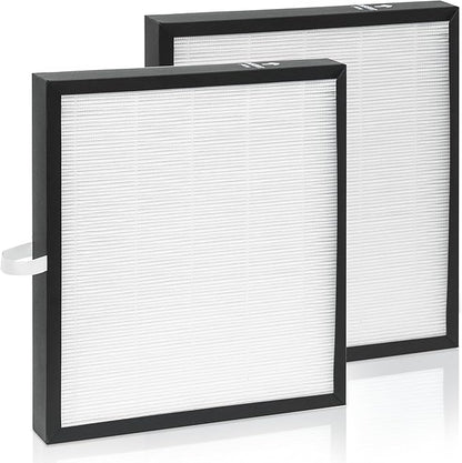 2 Pack KJ217 Air Purifier Filter Replacement, Compatible with MOOKA KJ217 Air Purifier, 3-in-1 True HEPA Filter, High-Efficiency Activated Carbon Filter