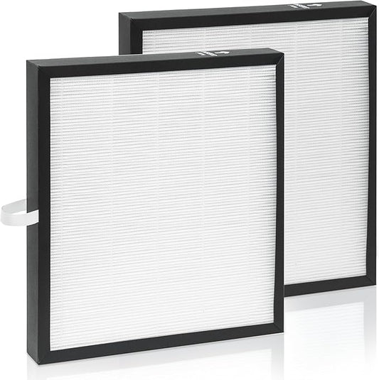 2 Pack KJ217 Air Purifier Filter Replacement, Compatible with MOOKA KJ217 Air Purifier, 3-in-1 True HEPA Filter, High-Efficiency Activated Carbon Filter