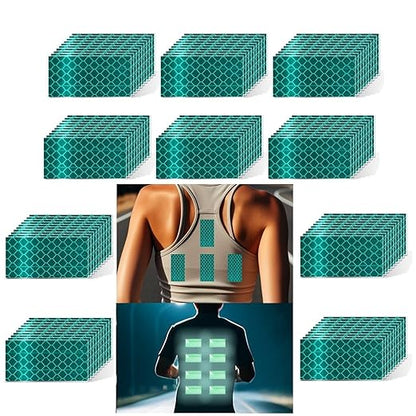 Non Fading Green Reflective Stickers 1 inch X 2 inch, Outdoor Waterproof High Visibility Warning Safety Adhesive Reflector Tape (100 Pcs)