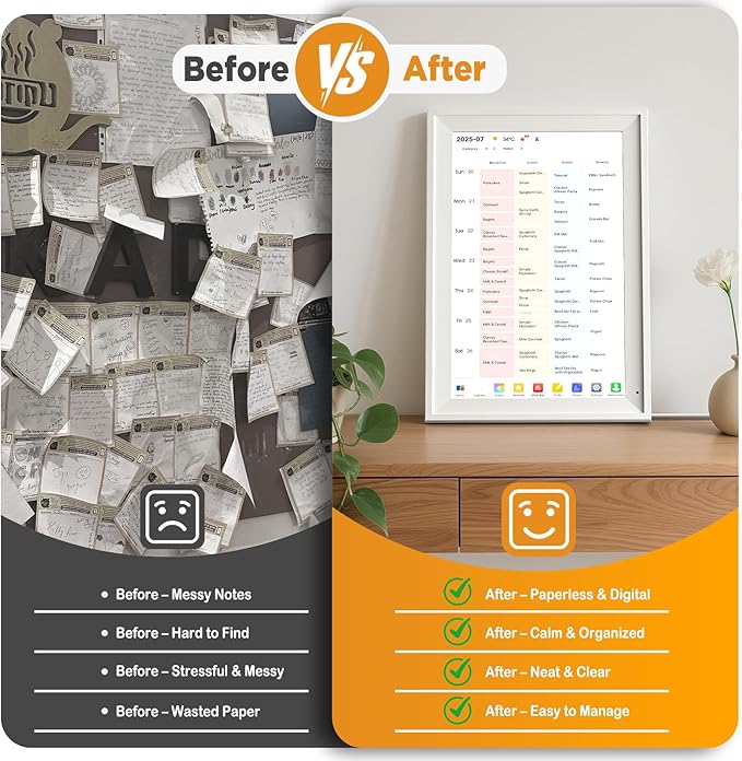 15.6 Inch Digital Calendar - Full HD IPS Smart Touchscreen Family Planner with Octa Core & 64GB, offering an Anti-Glare Electronic Calendar, Chore Chart, and Multi-Sync—Perfect Christmas Gift for Home