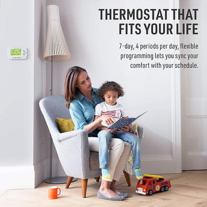 Honeywell Home RTH6580WF Wi-Fi 7-Day Programmable Thermostat, White (Pack of 2)