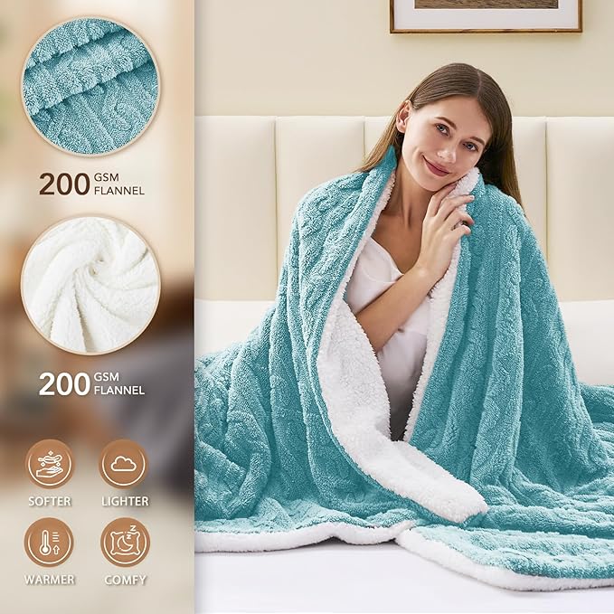 Homemate Electric Heated Blanket King - 100"x90" Heating Bed Blankets Throw with 10 Heating Levels 8 Hours Auto Off Fast Heating Over-Heated Protection Ultra Soft Warm Flannel ETL Certified
