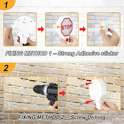 Adjustable Garage Parking Sensor Aid with with Red/Yellow/Green LED Display, Garage Parking Aid Set Stop Distance 6"–6 ft, Battery (Not Included) or USB Powered, No-Drill Installation(White)