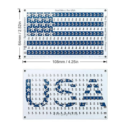 SMD Practice Kit Soldering Skill Training Project,Yidab SMT Electronic Components DIY Kit American Flag 6.8X10.8cm (03XGQ01)