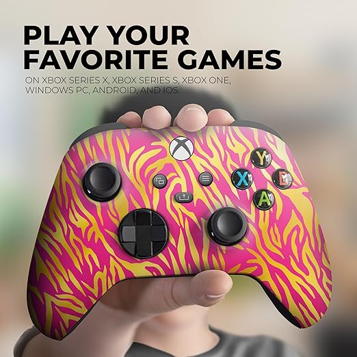 DreamController Nobility Tiggger Custom X-box Controller Wireless compatible with X-box One/Series X/S Proudly Customized in USA with Permanent HYDRO-DIP Printing (NOT JUST A SKIN).
