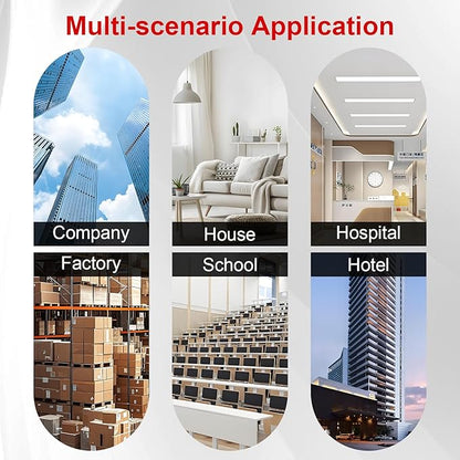3 Pack Wireless Smoke Detectors for Home,Photoelectric Wireless Fire Alarms 10 Year Battery Powered Design(not Included),Portable Operated for Travel,Attic Fire Alarm Universal RV Smoke Detector
