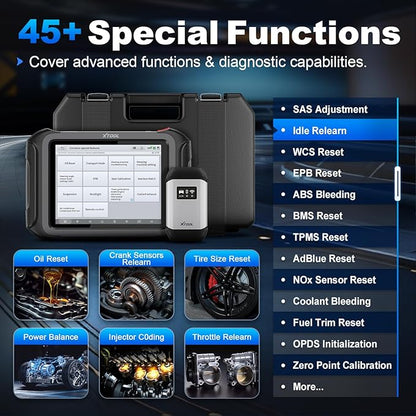 XTOOL D9S Pro Automotive Diagnostic Tool: Wireless Bidirectional OBD2 Scanner with ECU Pr0gramming/C0ding, High-End Scan Tool with Topology, 45+ Resets, Full System, PMI, FCA/CAN FD/DoIP, 3-Yr Update