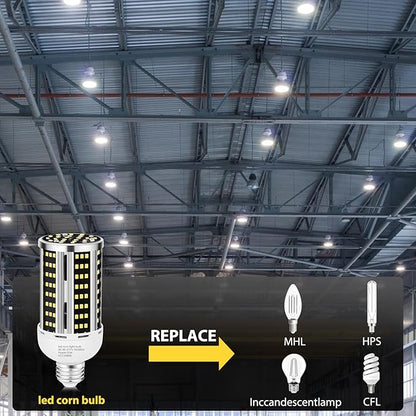 35W LED Corn Light Bulb 2 pack,(300W Equivalent )Commercial Grade Daylight 5000K E26/E39 5000LM Medium Mogul Base LED Lamp,Large Area Lights For Outdoor Indoor Garage Warehouse Factory Bay Light