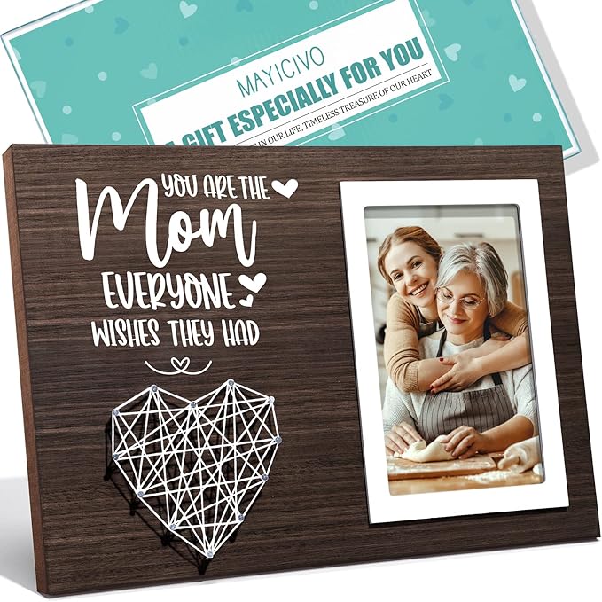 Best Mom Gifts Christmas Gifts for Mom from Daughter Son Kids, Mom Picture Frame Mother-in Law-Gifts New Mom Gifts for Women, Birthday Gifts for Mom Who Has Everything Mom Thanksgiving Gifts-4x6 Photo