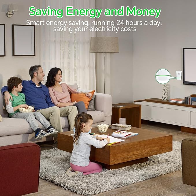 Power Saver Pro, 2025 Stop Watt Energy Saving Device, Intelligent Voltage Stabilization & Power Optimization Energy Saving Device, Household Office Electricity Saving Box US Plug 90V-250V 30KW 6Pack