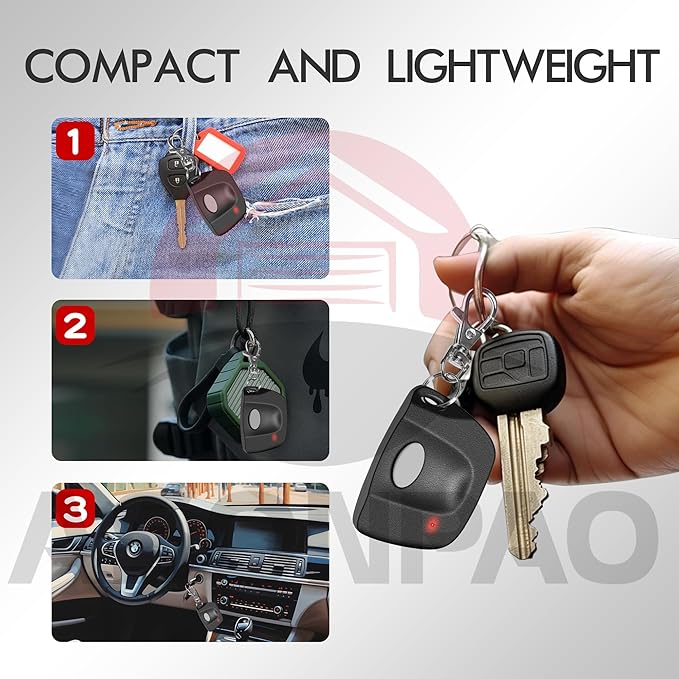 ASONPAO 2X Multi-Code 3089 MultiCode 308911 Linear MCS308911 Gate Opener Garage Door Opener Remote (3-Year-Warranty)
